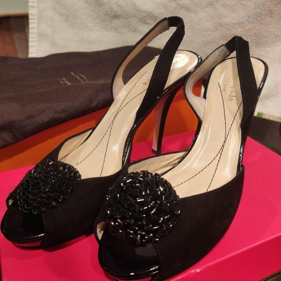 Kate Spade black heels - Picture 3 of 4